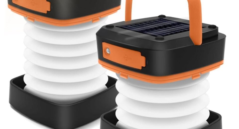 Foldable Solar-Powered Outdoor Camping Lantern