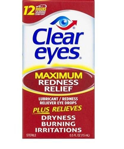 Clear Eyes Maximum Redness Relief Eye Drops 0.50 oz (Pack of 2)