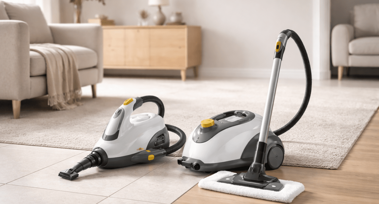 portable steam cleaners for carpets tiles and upholstery in modern home