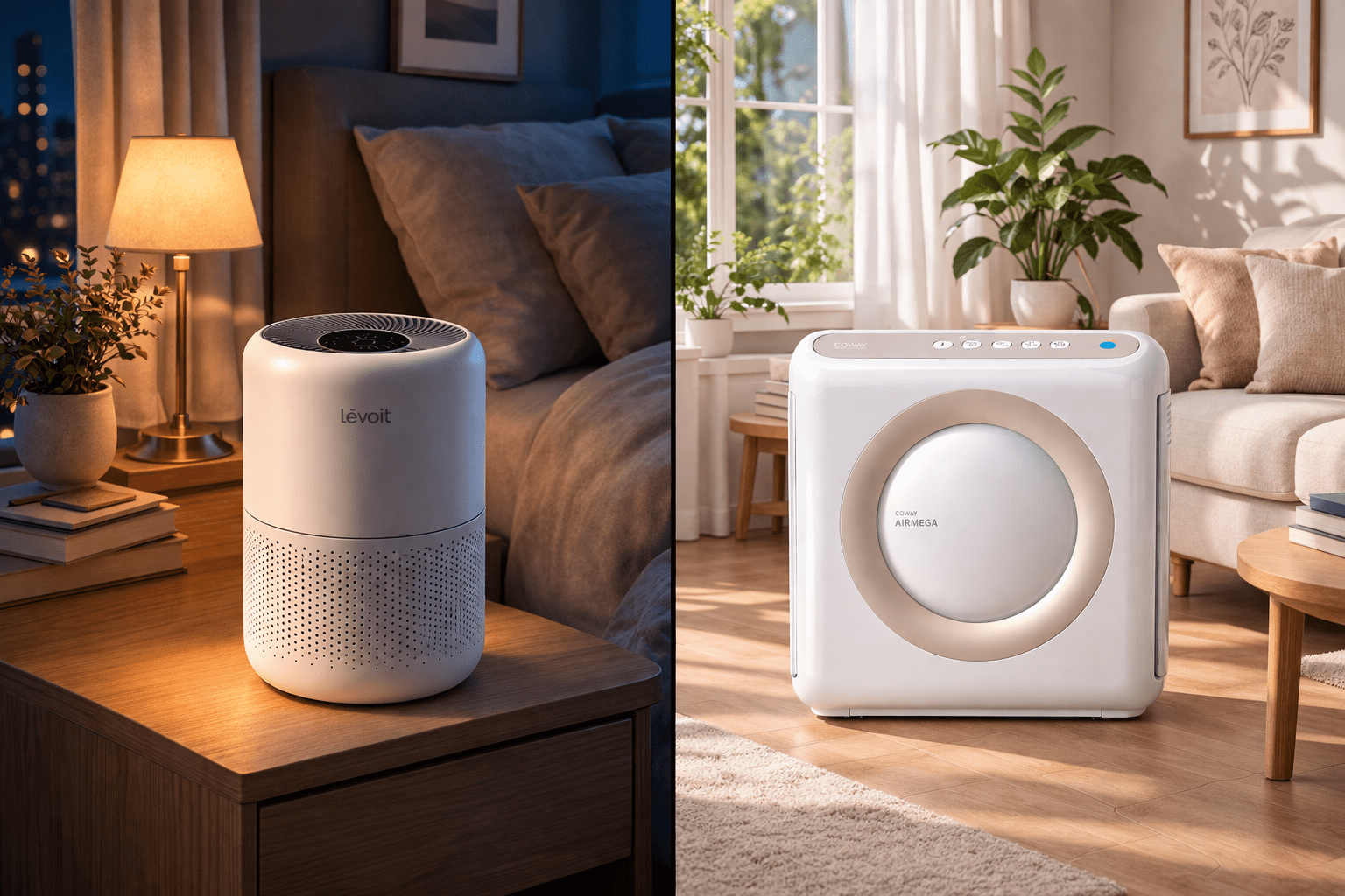 Levoit Core 300 vs Coway Airmega air purifier comparison