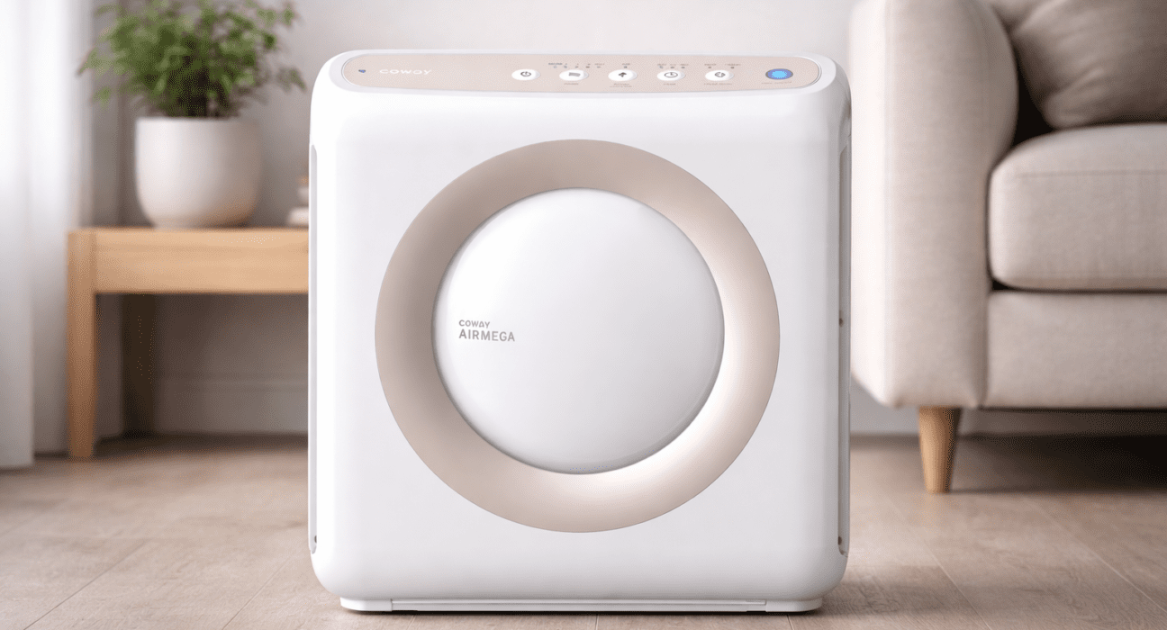 Coway Airmega AP-1512HH air purifier in living room