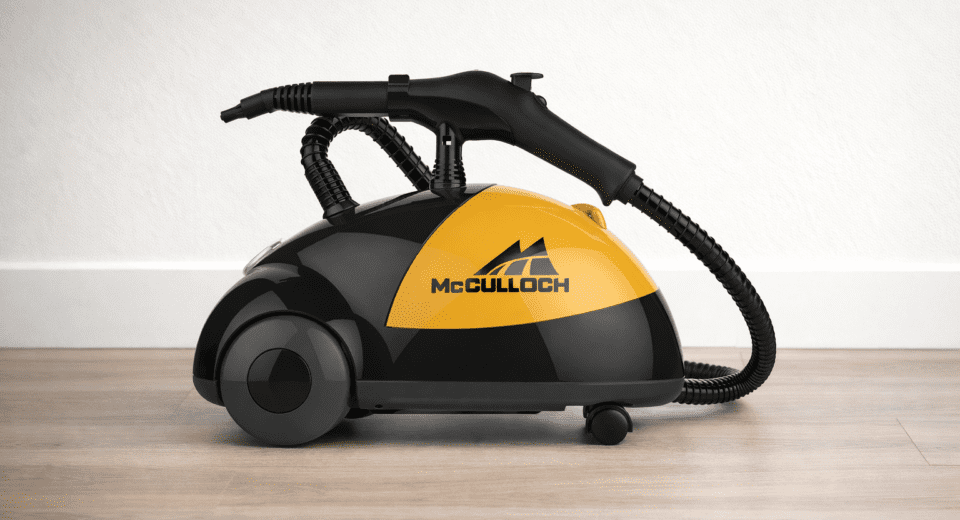 McCulloch MC1275 heavy duty steam cleaner on floor