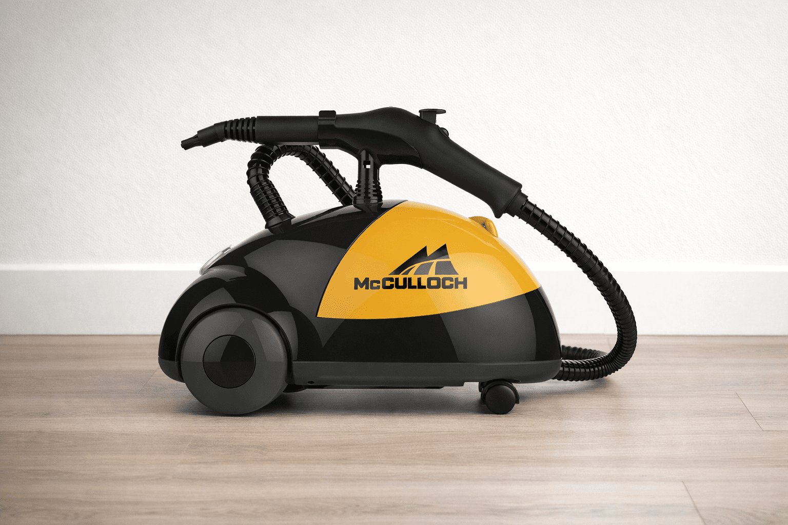 McCulloch MC1275 heavy duty steam cleaner on floor