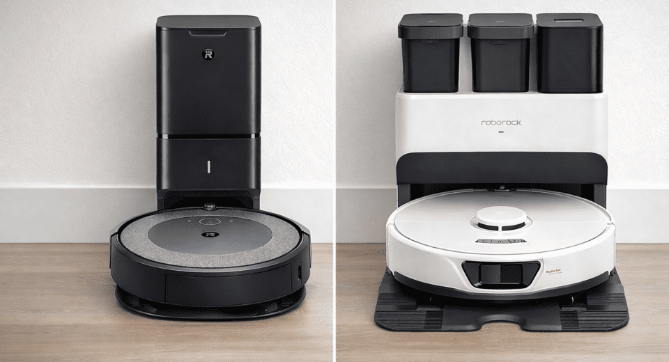 Roomba i3 plus vs Roborock S7 robot vacuum comparison