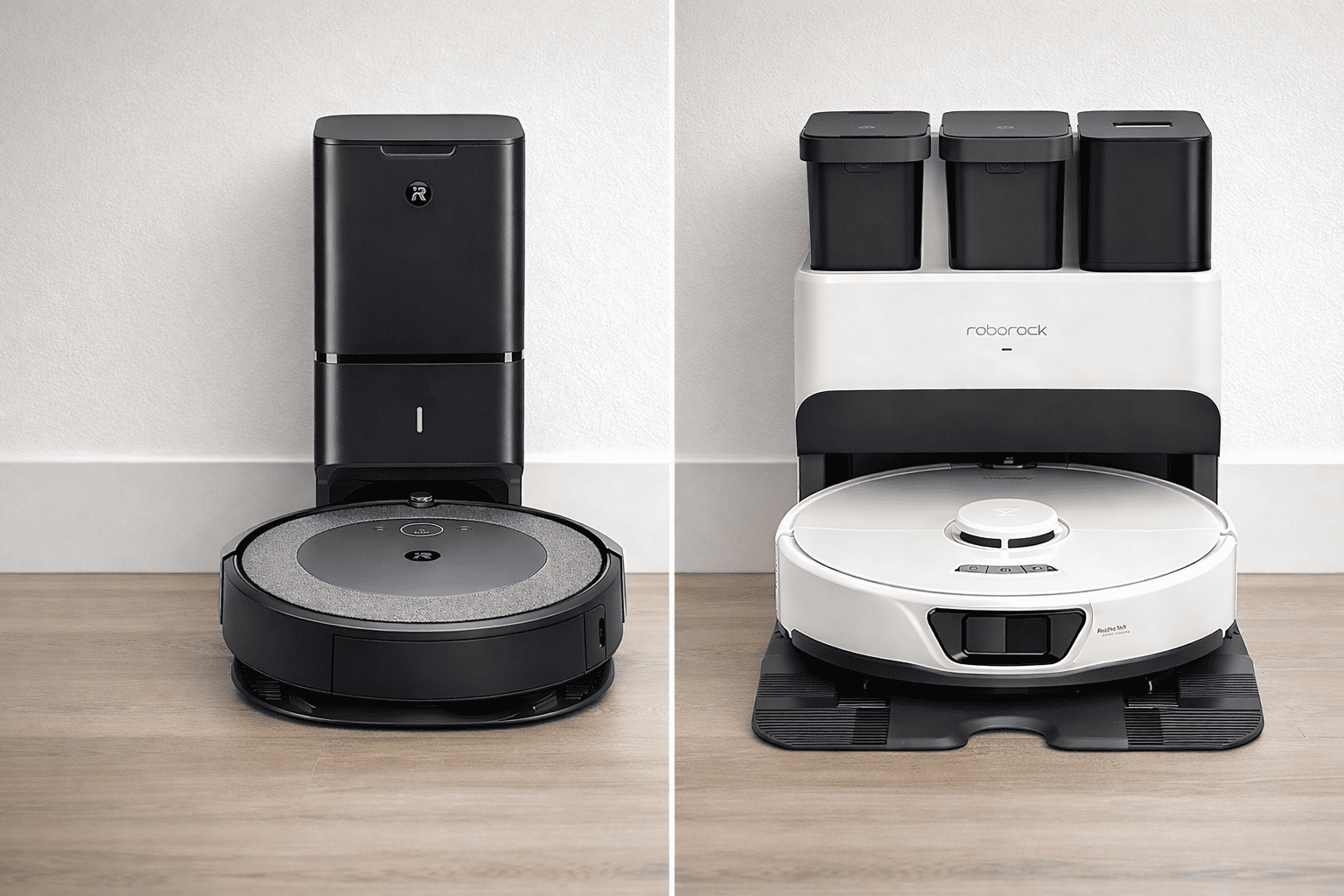 Roomba i3 plus vs Roborock S7 robot vacuum comparison