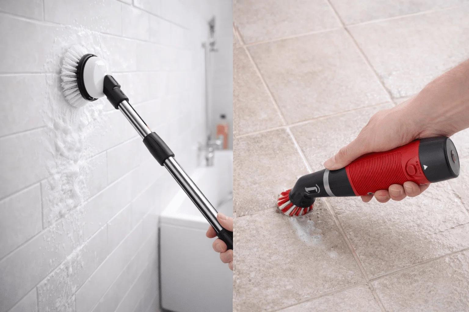 Leebein and Rubbermaid scrubber cleaning comparison